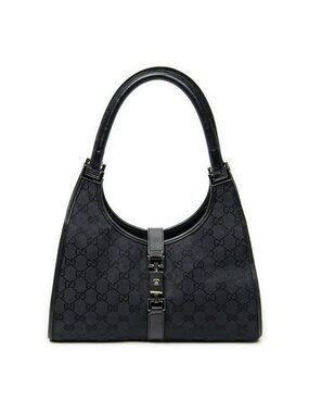 Gucci Jackie Hobo Black GG Canvas